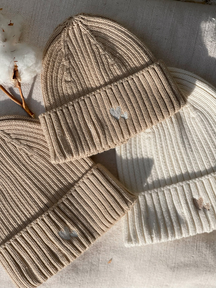 Beanie Partnerlook Almond Coconut
