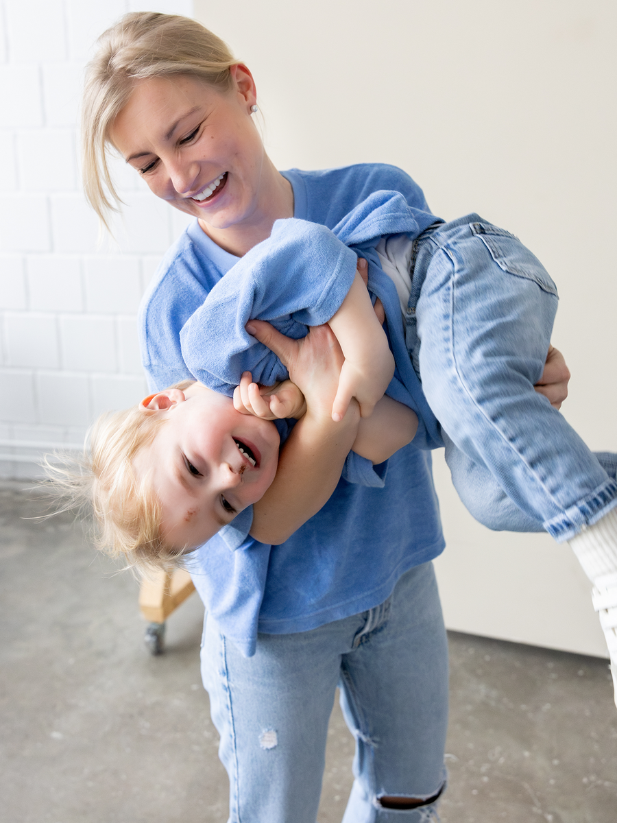 Frottee T-Shirt Mama Sohn Partnerlook
