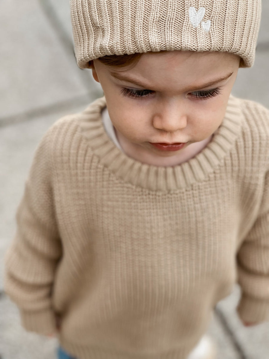 Strickpullover Almond für Kinder