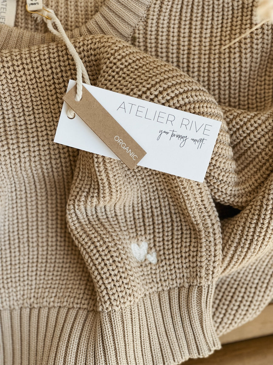 Almond Strickpullover in Partnerlook