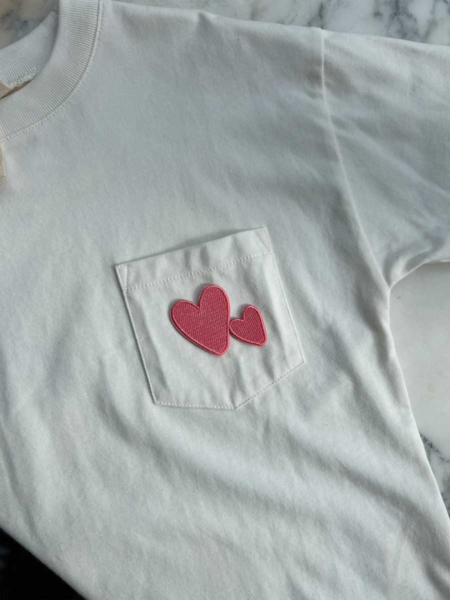 Bügelpatch auf T-Shirt