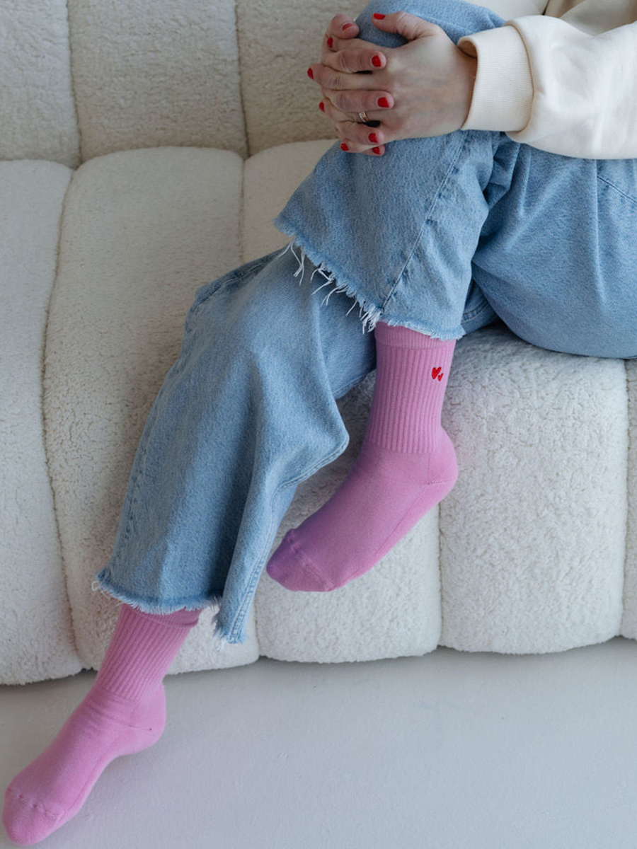 Pinke Socken lukkily