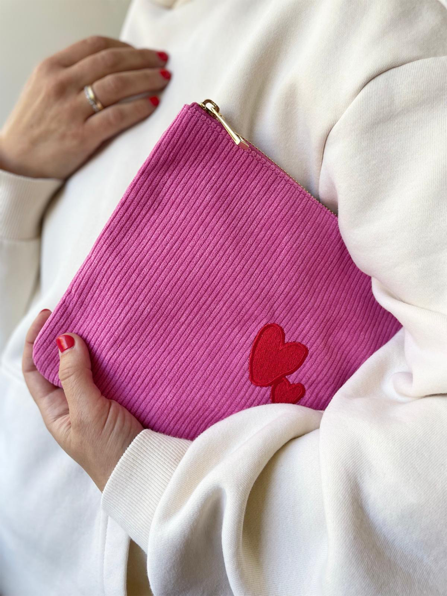 Pouch lukkily mit Partnerlook Herz